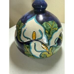Bowl Amora Hecho En Mexico Signed Hand Painted in Mexico SEE NOTE BELOW